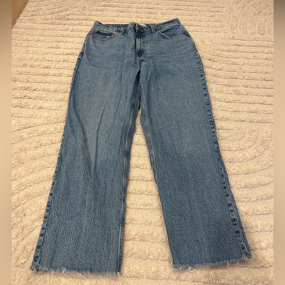 Abercrombie & Fitch High Rise Curve Jeans - medium wash
